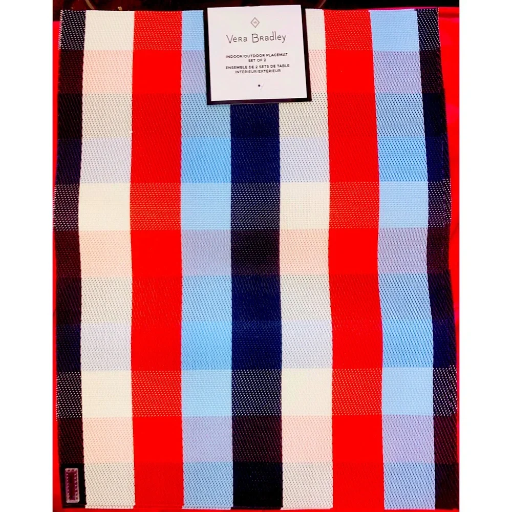 🇺🇸New Vera Bradley Patriotic Indoor/Outdoor Placemats🇺🇸